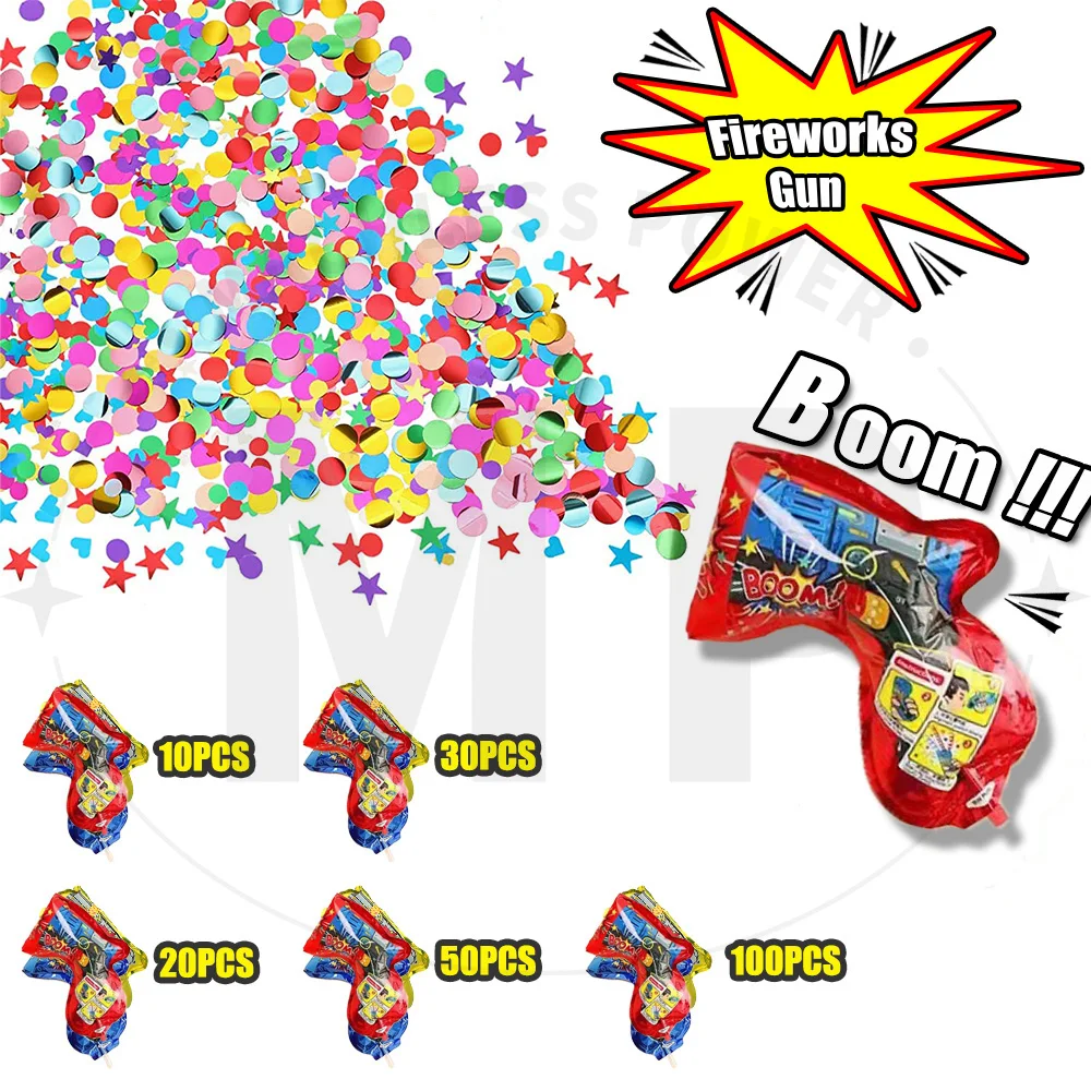 Confetti Cannon Tube - 10 ~ 100 Buah Warna Acak