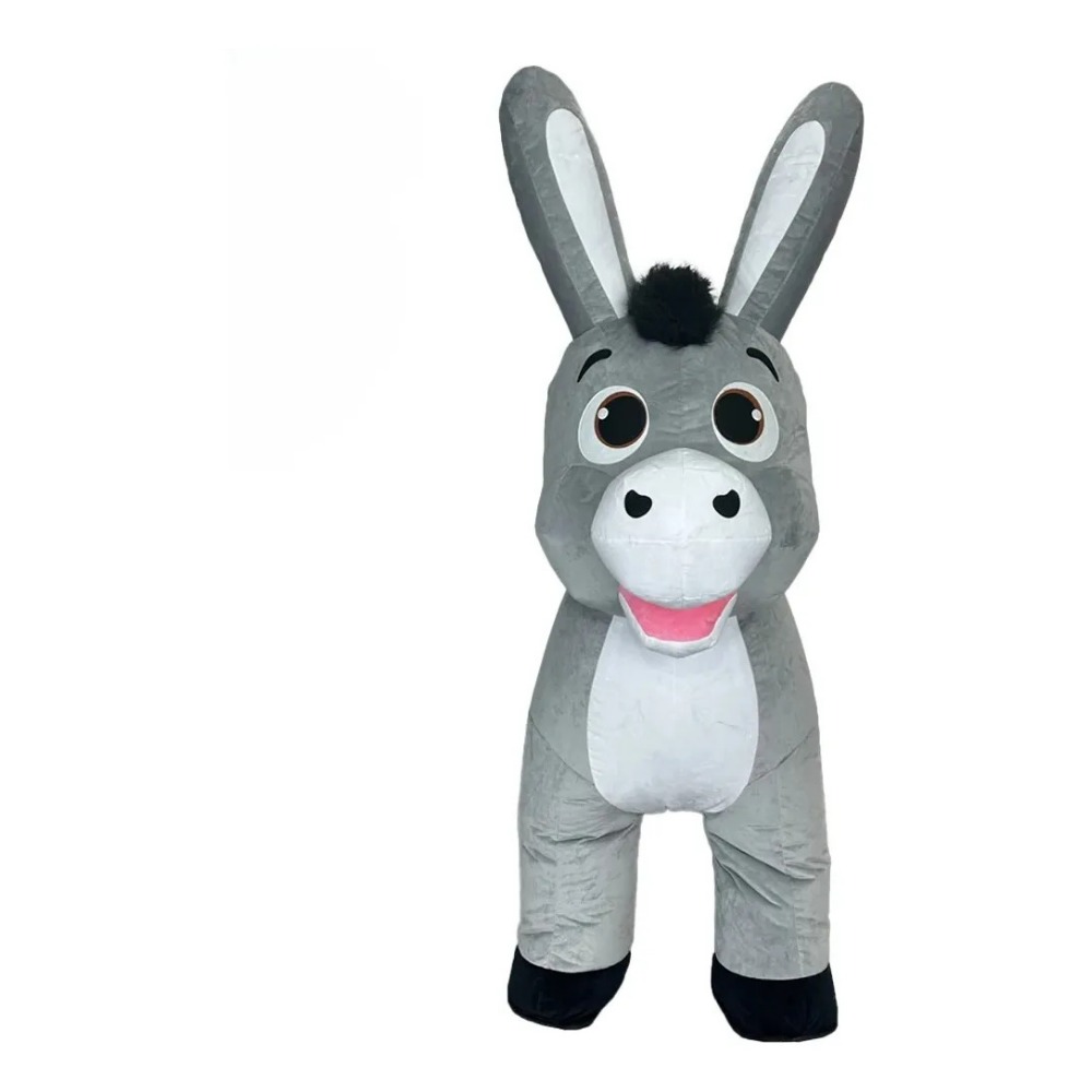 Event & Party Supply Photos - Kostum Maskot Keledai Abu-abu yang Bisa