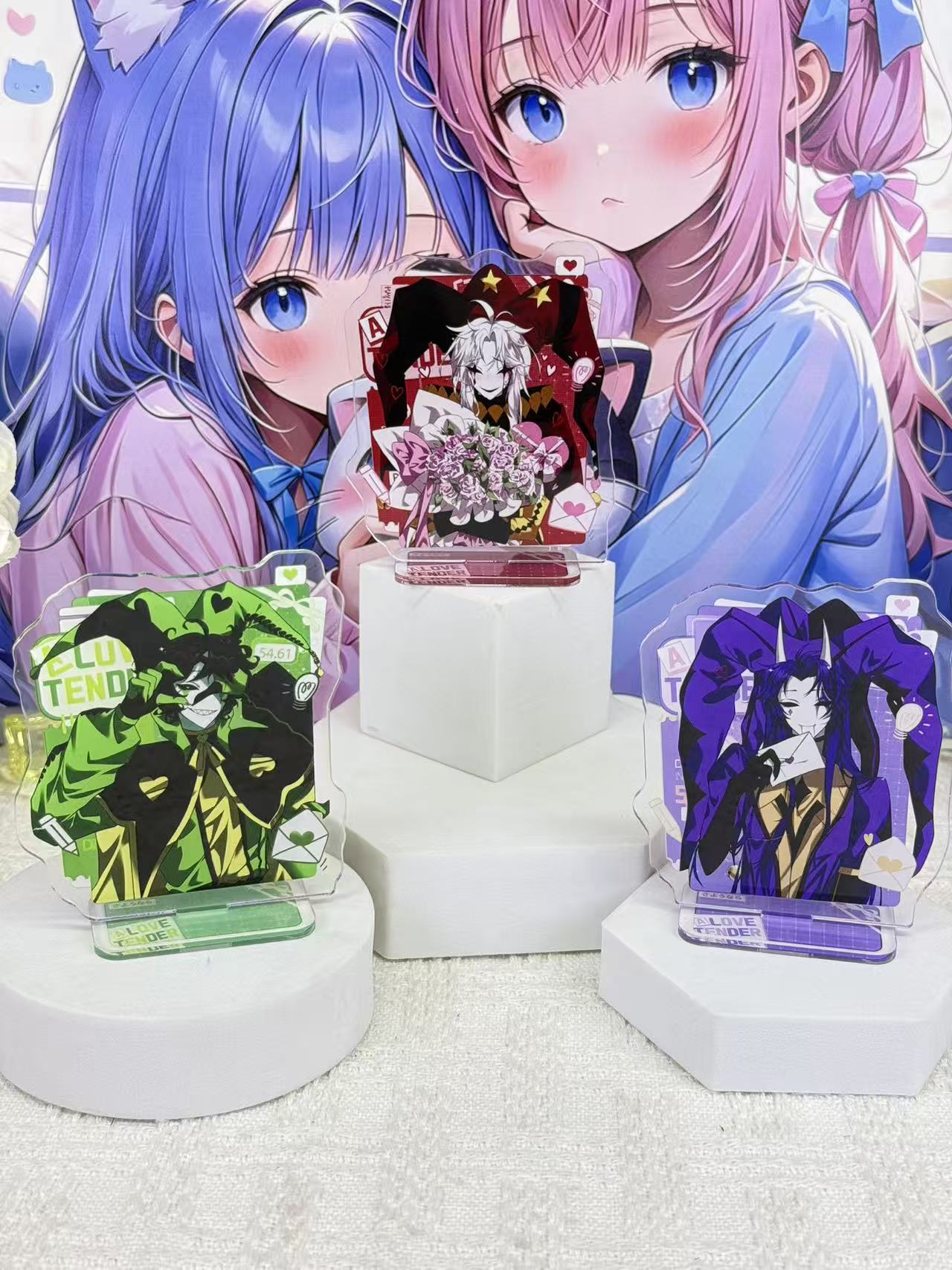 Event Support - Figur akrilik anime, pajangan karakter lucu,