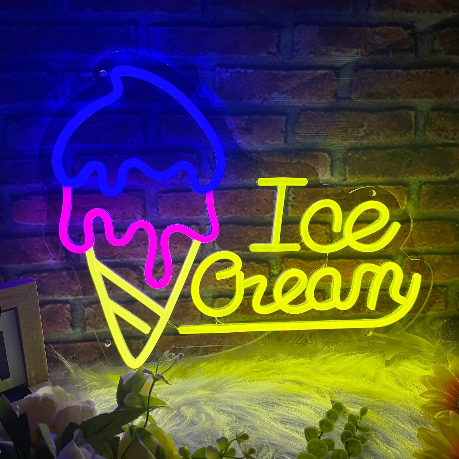 Lampu Neon Es Krim LED yang Da - Neon Sign Party ulasan dan harga
