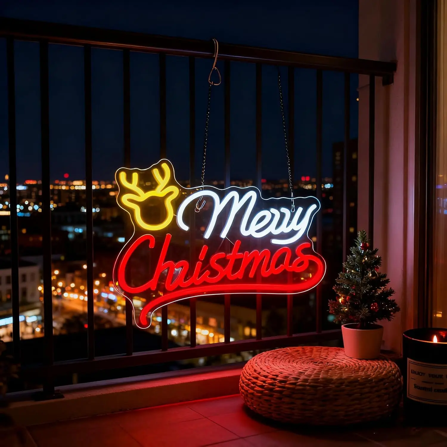 Selamat Natal, Lampu Neon Rusa - Neon Sign Party ulasan dan harga
