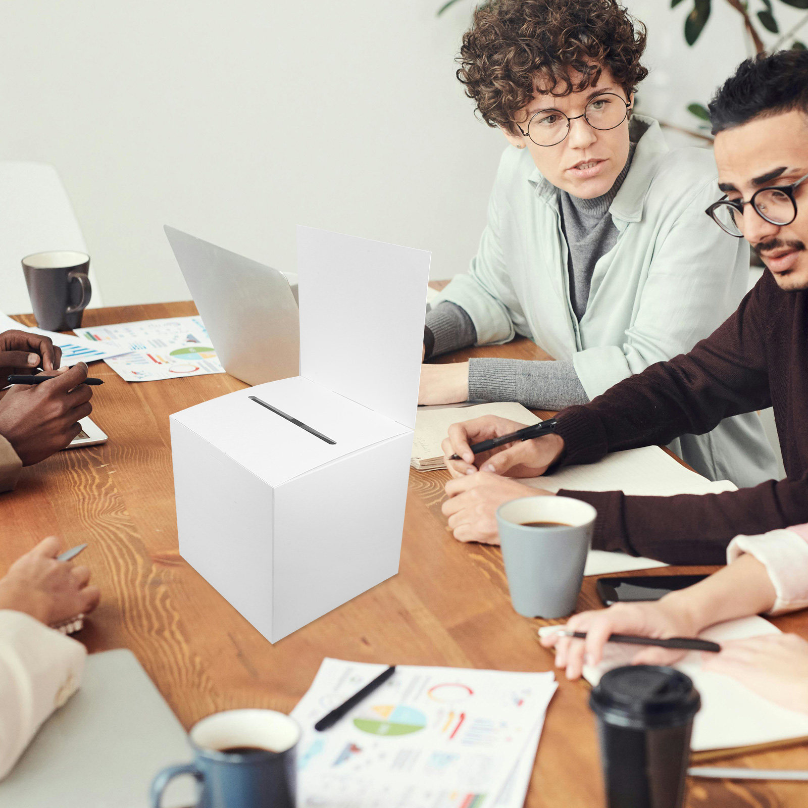 6 Buah Kotak Undian Kertas Per - Event Party Box ulasan dan harga