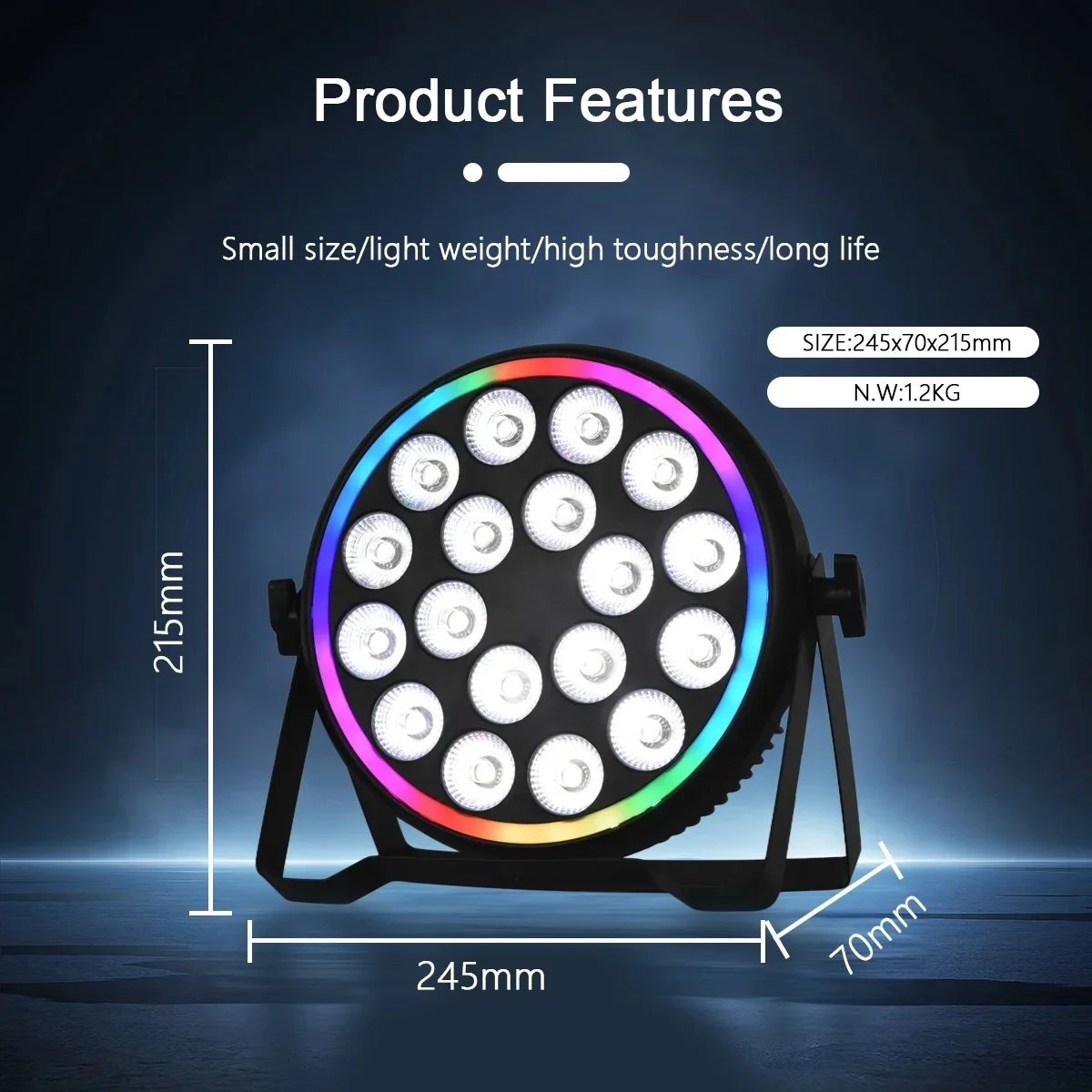Lampu LED Par 4-in-1 RGBW 180W - Event & Party Supply Photos ulasan dan harga